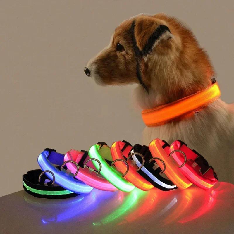 Dog Collar Light Anti-lost Collar for Dogs Puppies Night Luminous Supplies Pet Products Accessories Dog Harness and Leash Set
Dog Collar Light Anti-lost Collar for Dogs Puppies Night Luminous Supplies Pet Products Accessories Dog Harness and Leash Set