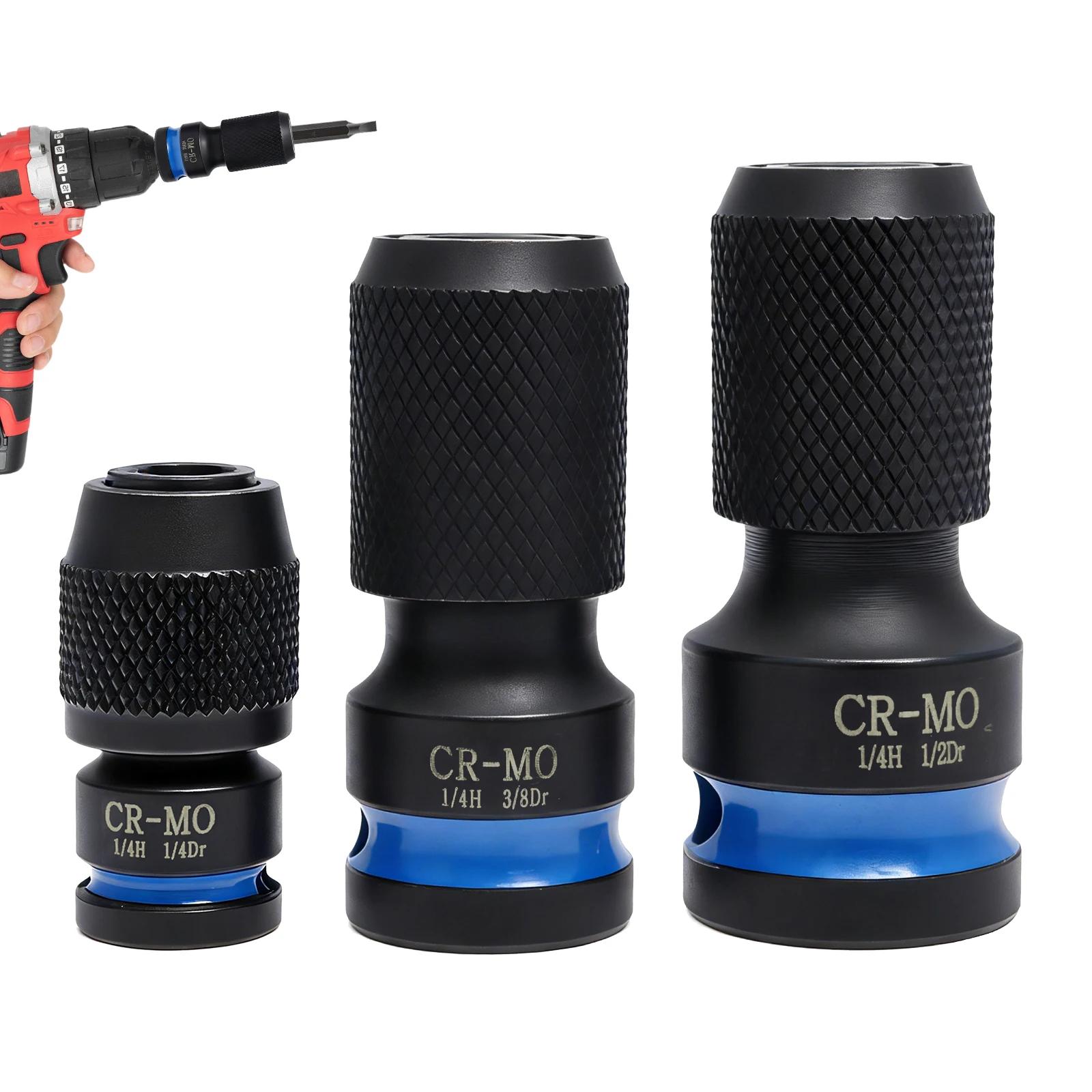 3Pcs Impact Hex Converter for Screwdriver Bit 1/2 3/8 1/4 Inch Square Drive to 1/4-Inch Quick Release Hex Socket Wrench Adapter
3Pcs Impact Hex Converter for Screwdriver Bit 1/2 3/8 1/4 Inch Square Drive to 1/4-Inch Quick Release Hex Socket Wrench Adapter