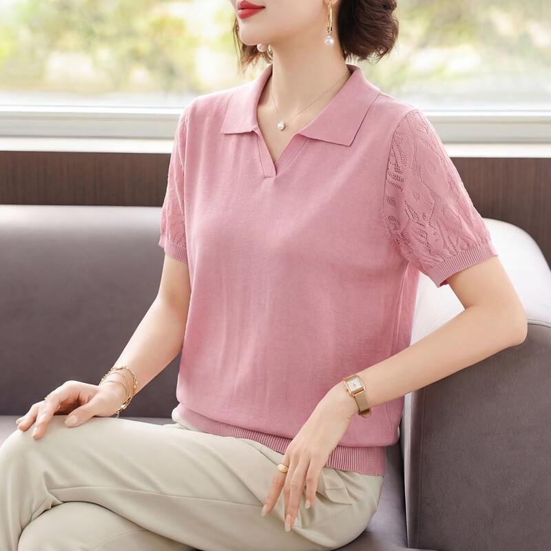 Lyocell Casual T-Shirt for Middle-Aged Women L
Lyocell Casual T-Shirt for Middle-Aged Women L
