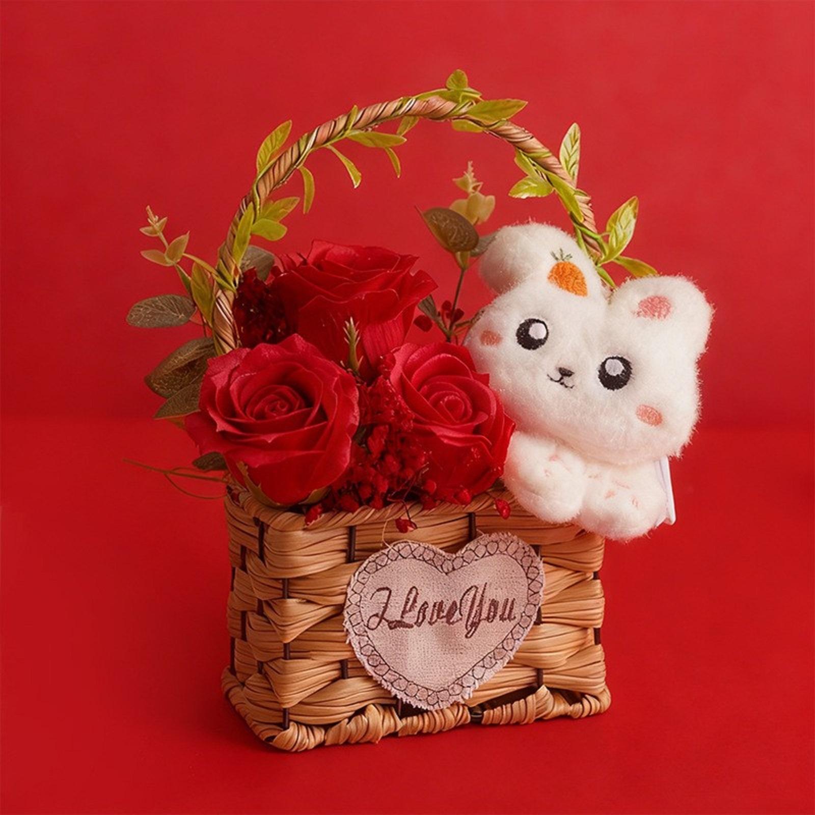 Birthday Gift Simulation Plastic Rose Flower Basket One Size червоний
Birthday Gift Simulation Plastic Rose Flower Basket One Size червоний