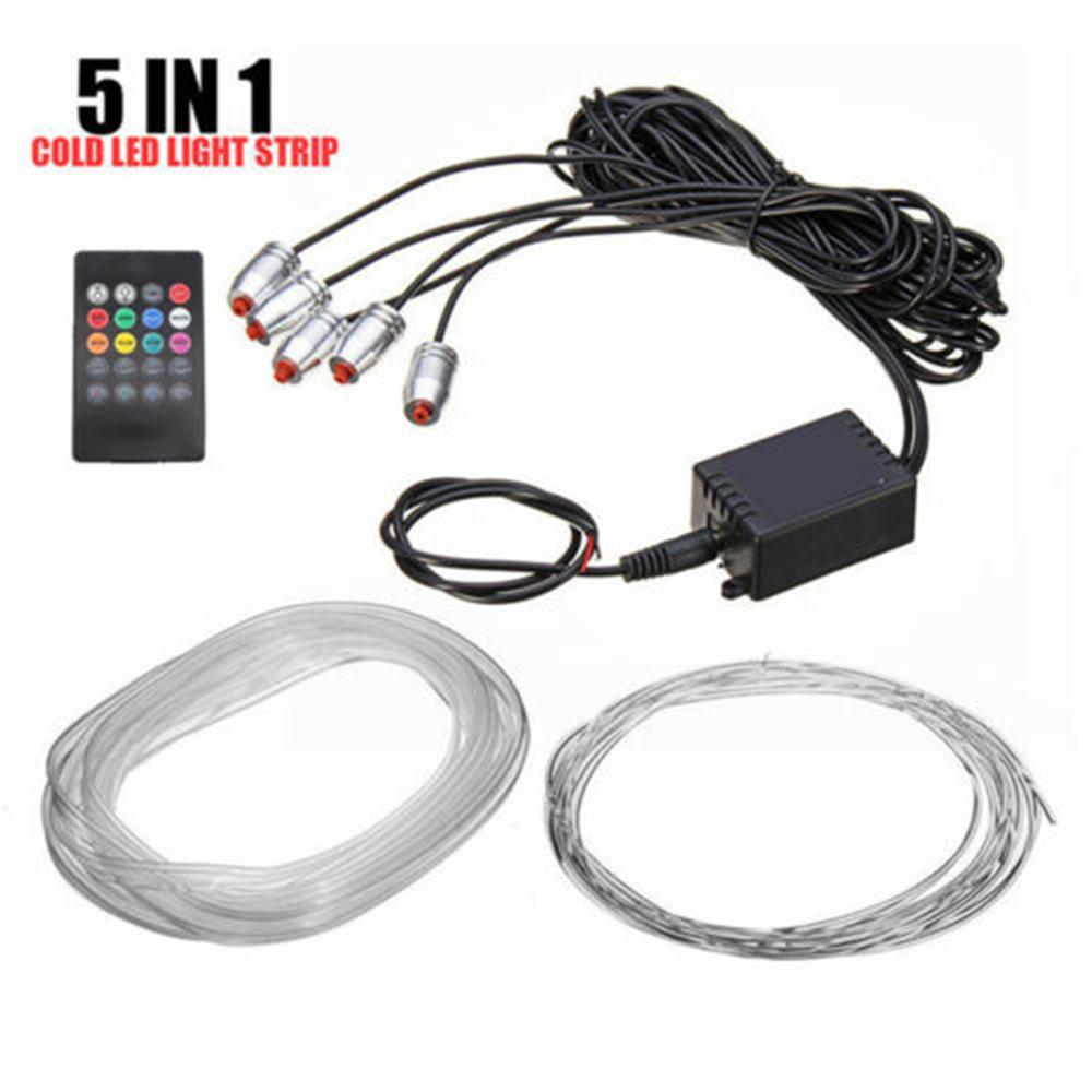 5x RGB LED 6м Оптоволоконная Неоновая EL Лента для Декора Салона Автомобиля Атмосферная Лампа с Активацией Звуком и Пультом Дистанционного Управления
5x RGB LED 6м Оптоволоконная Неоновая EL Лента для Декора Салона Автомобиля Атмосферная Лампа с Активацией Звуком и Пультом Дистанционного Управления