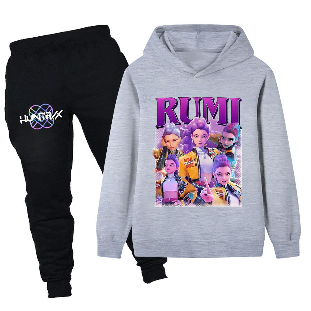 PB1208 Kids Boys Girls Kpop Mira Zoey Rumi Print Long Sleeves Hoodie Pants Trousers Clothes Sets 170cm сірий
PB1208 Kids Boys Girls Kpop Mira Zoey Rumi Print Long Sleeves Hoodie Pants Trousers Clothes Sets 170cm сірий