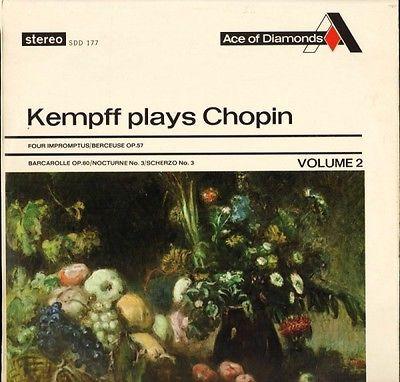 LP Record WILHELM KEMPFF Kempff Plays Chopin Volume 2 SDD177 DECCA UK Classical Used
LP Record WILHELM KEMPFF Kempff Plays Chopin Volume 2 SDD177 DECCA UK Classical Used
