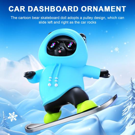 Yousheng Skateboarding Bear Car Ornament Cartoon Shape Vivid Expressions Funny Skater Bear Car Dashboard Decoration
Yousheng Skateboarding Bear Car Ornament Cartoon Shape Vivid Expressions Funny Skater Bear Car Dashboard Decoration