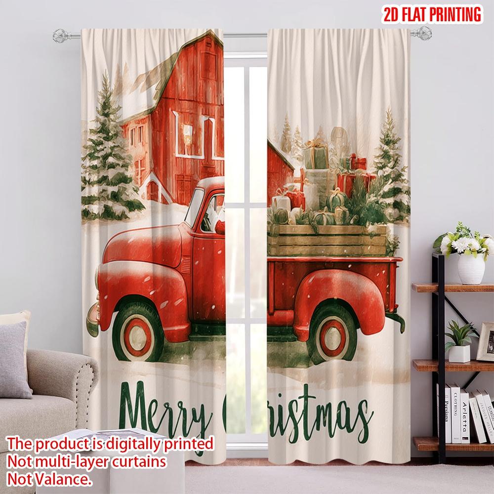 2pcs,2D plane printing Curtain Popular Santa Red Truck Versatile 100% Polyester (without rod) Decorations Inside Ldeal for 52.50 × 116.00 cm 2 pcs
2pcs,2D plane printing Curtain Popular Santa Red Truck Versatile 100% Polyester (without rod) Decorations Inside Ldeal for 52.50 × 116.00 cm 2 pcs