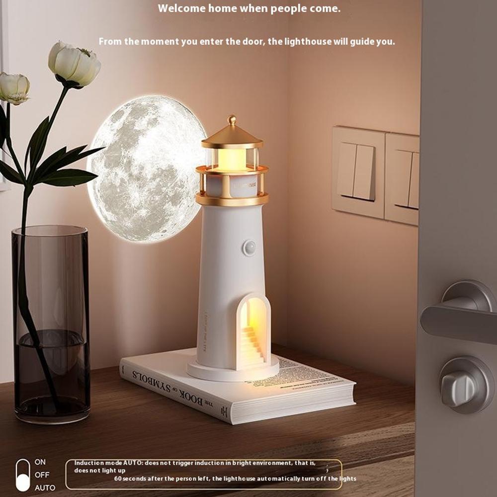 Moonlight Lighthouse Projector Lamp For Bedroom Desktop Bedside Ambient Night Light BT Speaker Type
Moonlight Lighthouse Projector Lamp For Bedroom Desktop Bedside Ambient Night Light BT Speaker Type