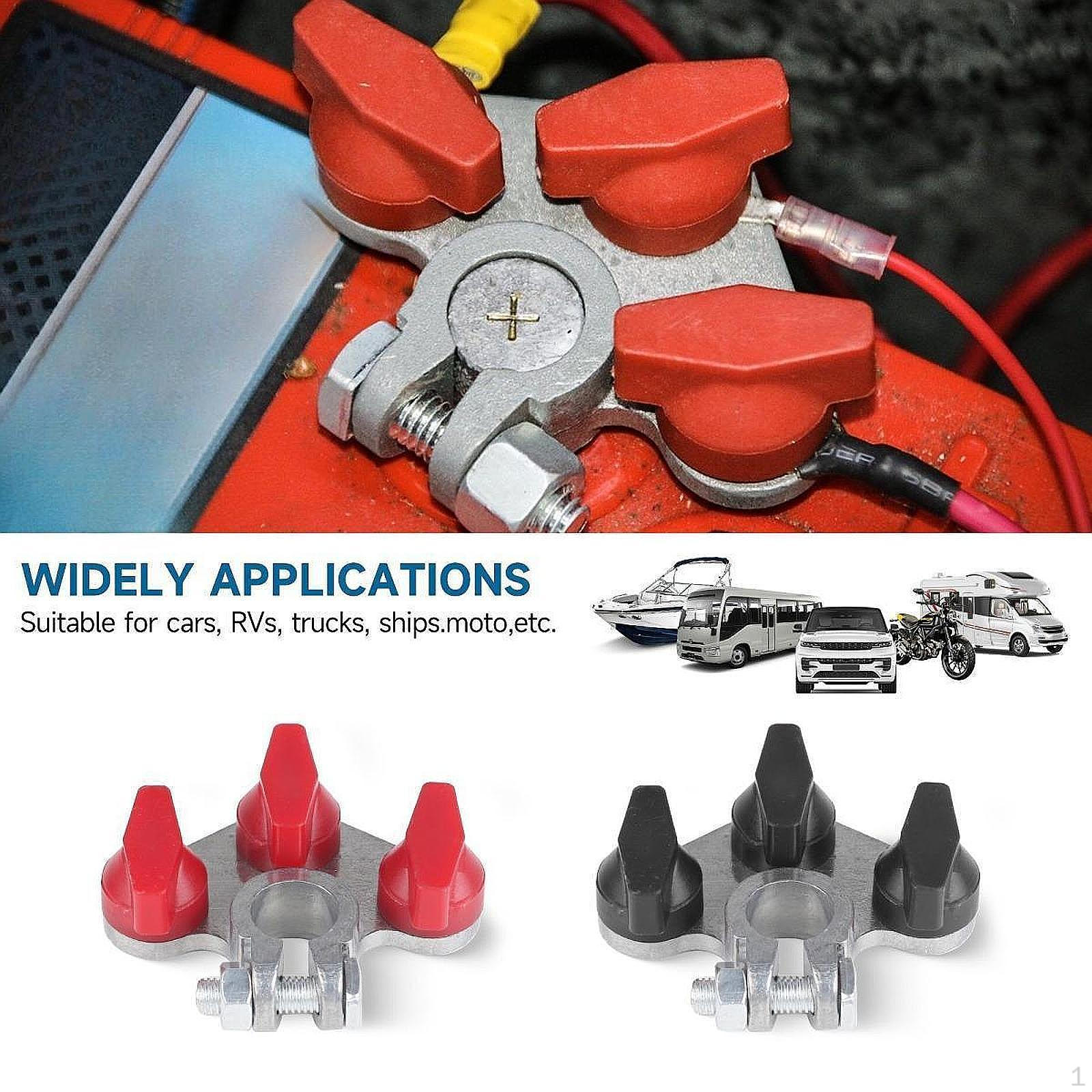 2 Pieces Multi Connection Top Post Battery Terminals Stainless Steel Bolt Repair Parts Accessory
2 Pieces Multi Connection Top Post Battery Terminals Stainless Steel Bolt Repair Parts Accessory