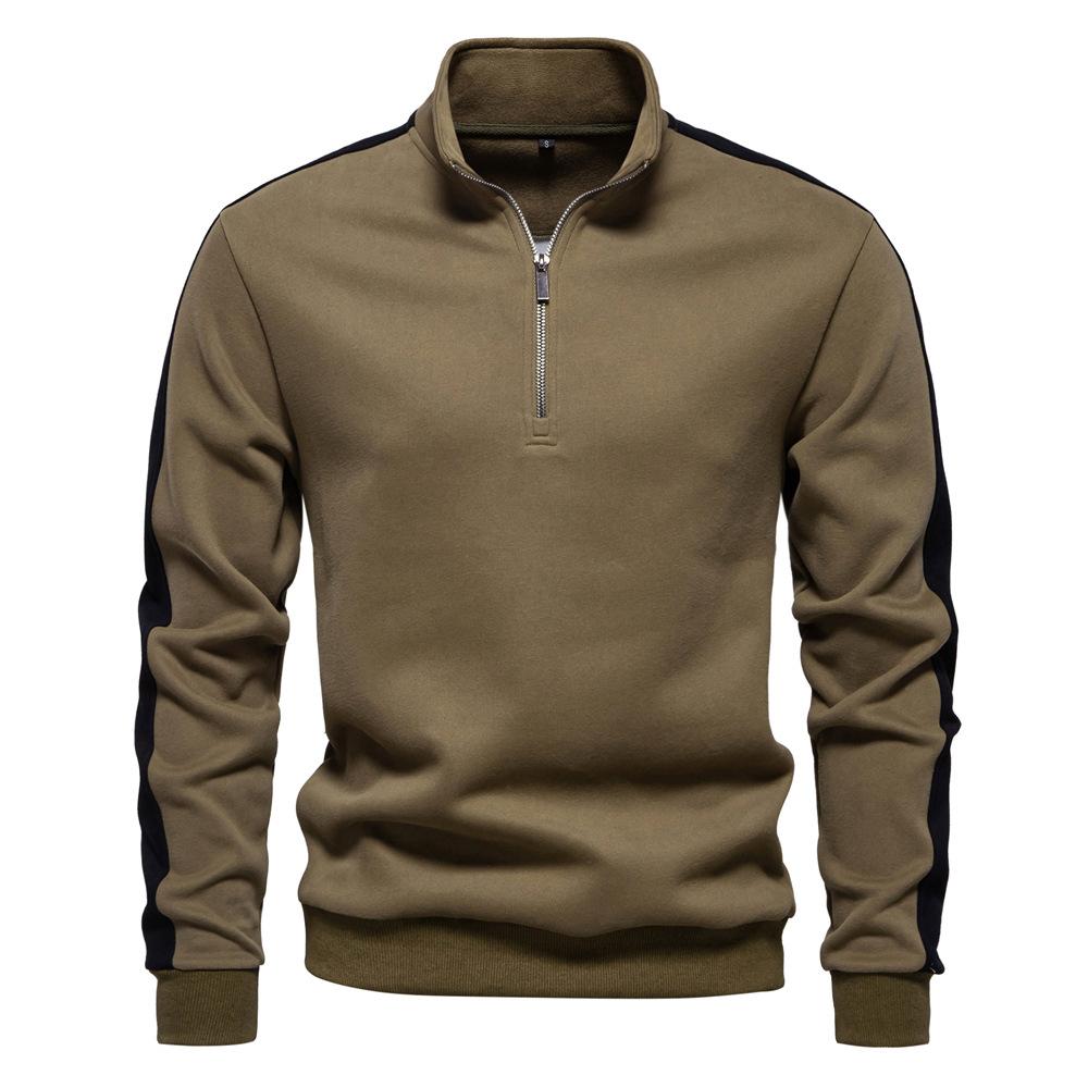 Autumn New Long-Sleeved Stand-Up Neck Sweater Foreign Trade Splicing Men S Sports Sweater Casual Versatile Jacket Men XXL армія зелений колір
Autumn New Long-Sleeved Stand-Up Neck Sweater Foreign Trade Splicing Men S Sports Sweater Casual Versatile Jacket Men XXL армія зелений колір
