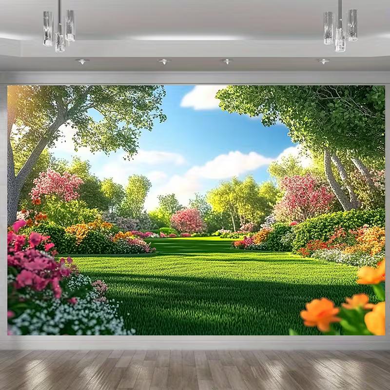 2D Spring Forest Photo Backdrop Green Lawn Floral Scenery Background for Events 47.2x31.5inch/120*80cm
2D Spring Forest Photo Backdrop Green Lawn Floral Scenery Background for Events 47.2x31.5inch/120*80cm