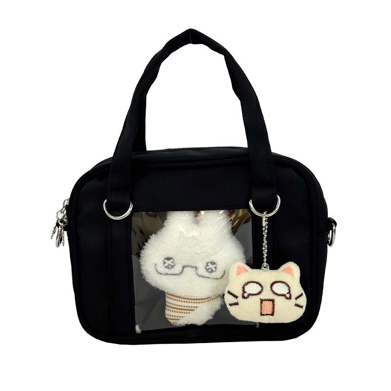 Fashion Casual Kawaii Ita Bag Mini Crossbody Bag Doll Display Transparent Pocket Lightweight Nylon Handbag for Women Girls
Fashion Casual Kawaii Ita Bag Mini Crossbody Bag Doll Display Transparent Pocket Lightweight Nylon Handbag for Women Girls