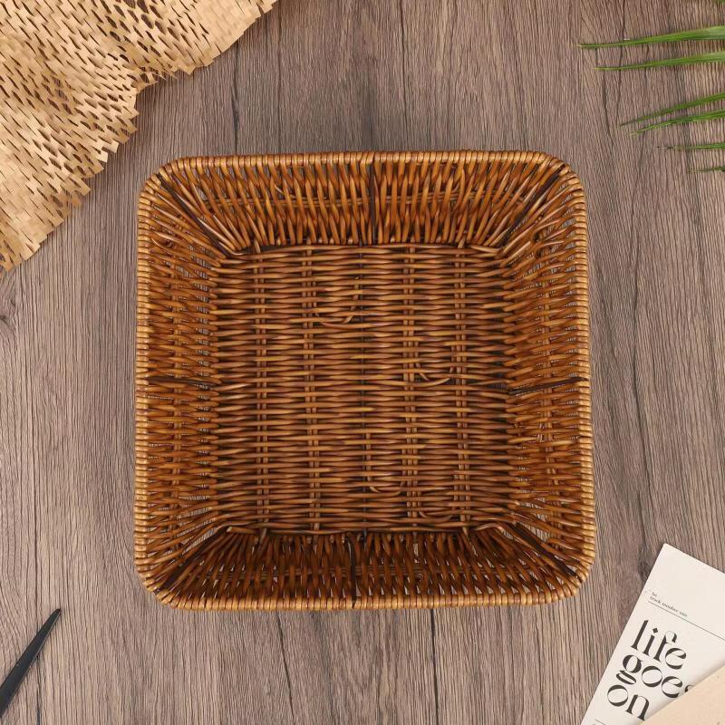 Patterned Square Imitation Rattan Woven Basket
Patterned Square Imitation Rattan Woven Basket