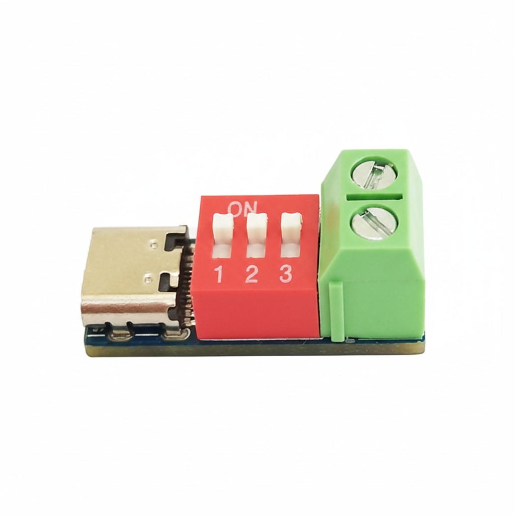 PDSink PD Decoy QC PD Fast Charge Test Board Adjustable Voltage 5~20V Dial Adjustment 10*10*2 білий
PDSink PD Decoy QC PD Fast Charge Test Board Adjustable Voltage 5~20V Dial Adjustment 10*10*2 білий