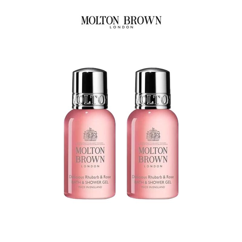 Molton Brown Rhubarb & Rose Bath & Shower Gel 2x50ml
Molton Brown Rhubarb & Rose Bath & Shower Gel 2x50ml
