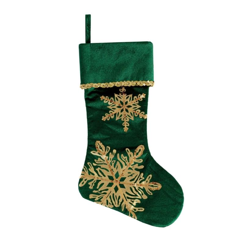 Christmas Tree Ornament Snowflake Christmas Stockings Gift Bag Christmas Hanging Socks For Fireplaces Door Decoration зелёный
Christmas Tree Ornament Snowflake Christmas Stockings Gift Bag Christmas Hanging Socks For Fireplaces Door Decoration зелёный