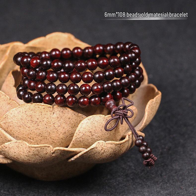 Men s African Small Leaf Rosewood Buddhist Prayer Beads Bracelet with Burst Star Design Old material, darker
Men s African Small Leaf Rosewood Buddhist Prayer Beads Bracelet with Burst Star Design Old material, darker