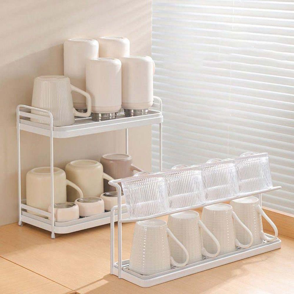 Iron Double-layer Drain Cup Rack Space Saving Sink Storage Rack Layered Cup Storage Rack Kitchen белый
Iron Double-layer Drain Cup Rack Space Saving Sink Storage Rack Layered Cup Storage Rack Kitchen белый