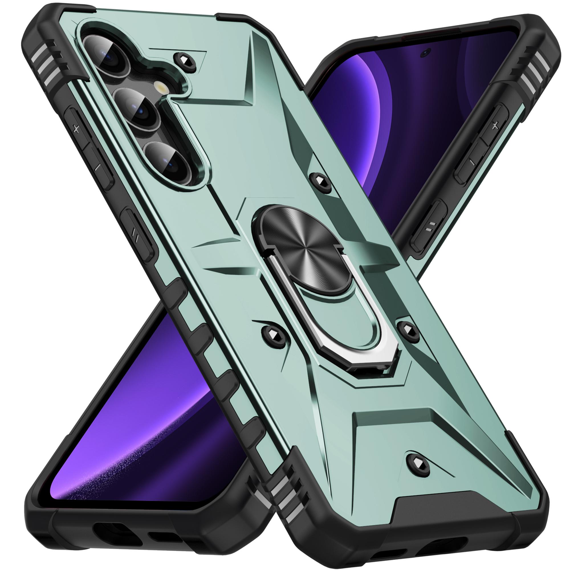 For Samsung Galaxy A36 5G/A56 5G Case PC+TPU Anti-Drop Phone Cover with Ring Kickstand Army Green
For Samsung Galaxy A36 5G/A56 5G Case PC+TPU Anti-Drop Phone Cover with Ring Kickstand Army Green