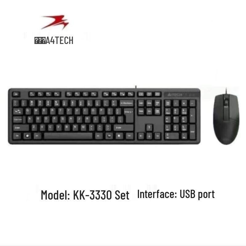 Дротова комбінація клавіатура + миша A4tech
Дротова комбінація клавіатура + миша A4tech