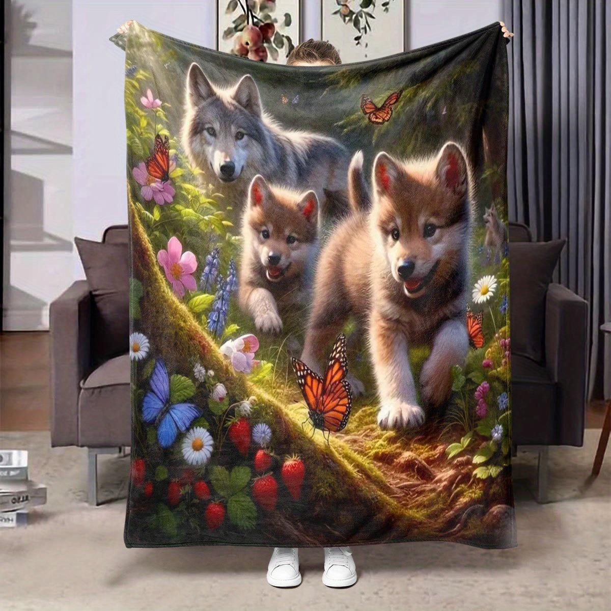 Cute puppy pattern fleece blanket Warm quilted bed cover, suitable for all seasons, suitable for beds, sofas, travel and camping 75x90cm
Cute puppy pattern fleece blanket Warm quilted bed cover, suitable for all seasons, suitable for beds, sofas, travel and camping 75x90cm