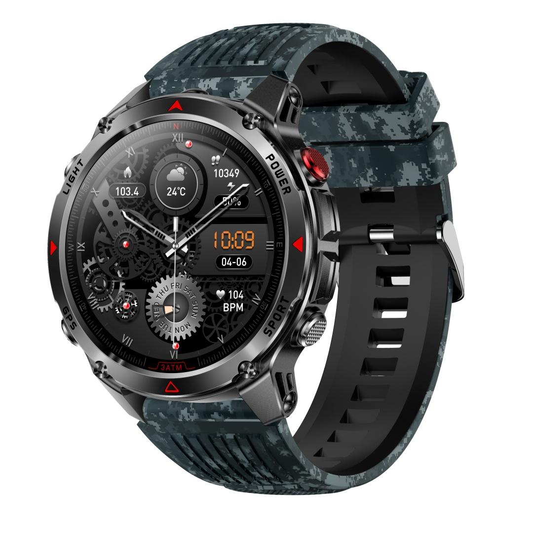 Rainbuvvy HT37 GPS Смарт-годинник 1.46-дюймовий IPS-екран Bluetooth-дзвінок Водонепроникний IP68 Ліхтарик Пульсометр 540mAh Android Спортивний годинник silicone strap band чорний/камуфляжний
Rainbuvvy HT37 GPS Смарт-годинник 1.46-дюймовий IPS-екран Bluetooth-дзвінок Водонепроникний IP68 Ліхтарик Пульсометр 540mAh Android Спортивний годинник silicone strap band чорний/камуфляжний