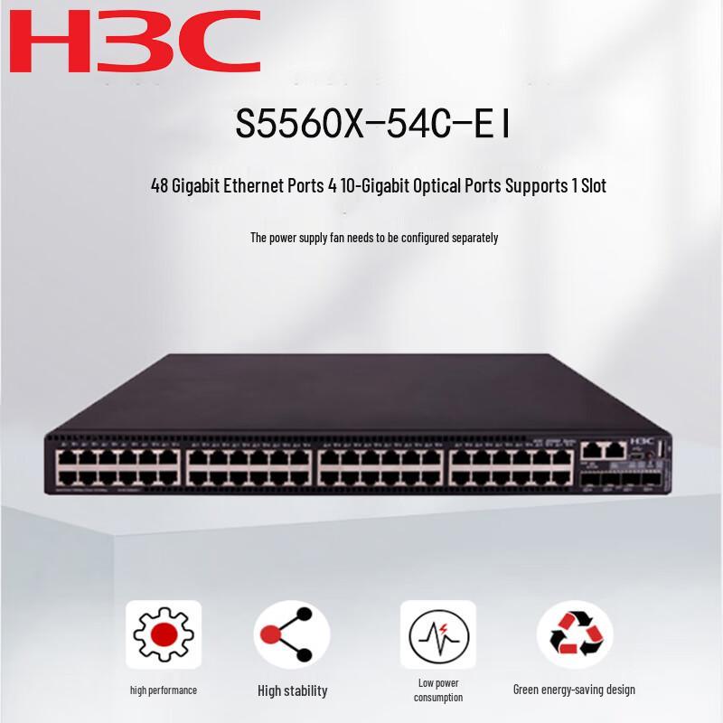 H3C S5560X-54C-EI 52-Port Enterprise Network Switch
H3C S5560X-54C-EI 52-Port Enterprise Network Switch