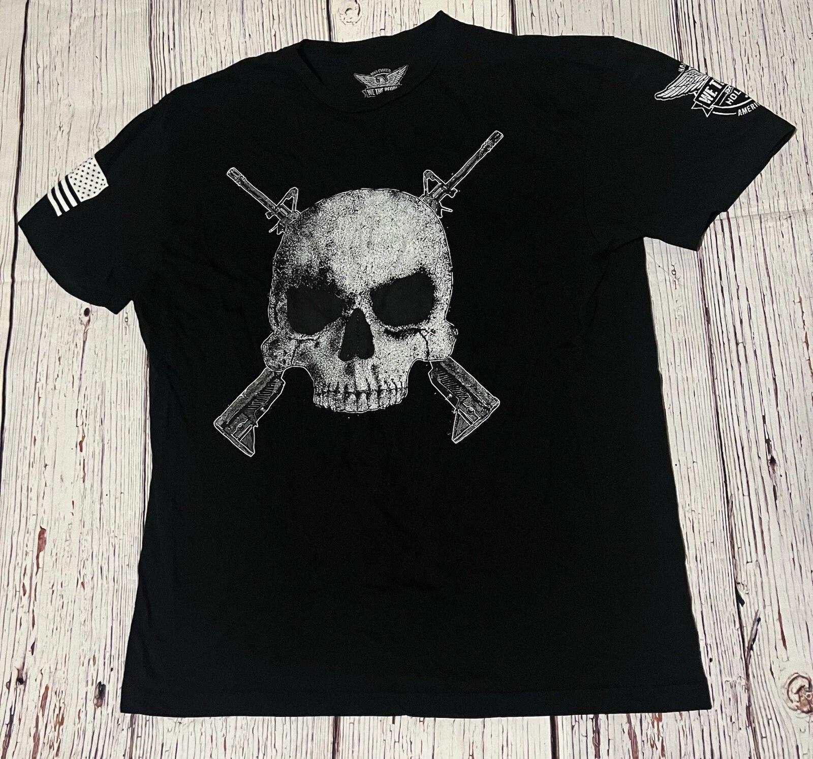 We The People Holsters Gun Skull Cross T-Shirt Made In America Black Size XL XL
We The People Holsters Gun Skull Cross T-Shirt Made In America Black Size XL XL