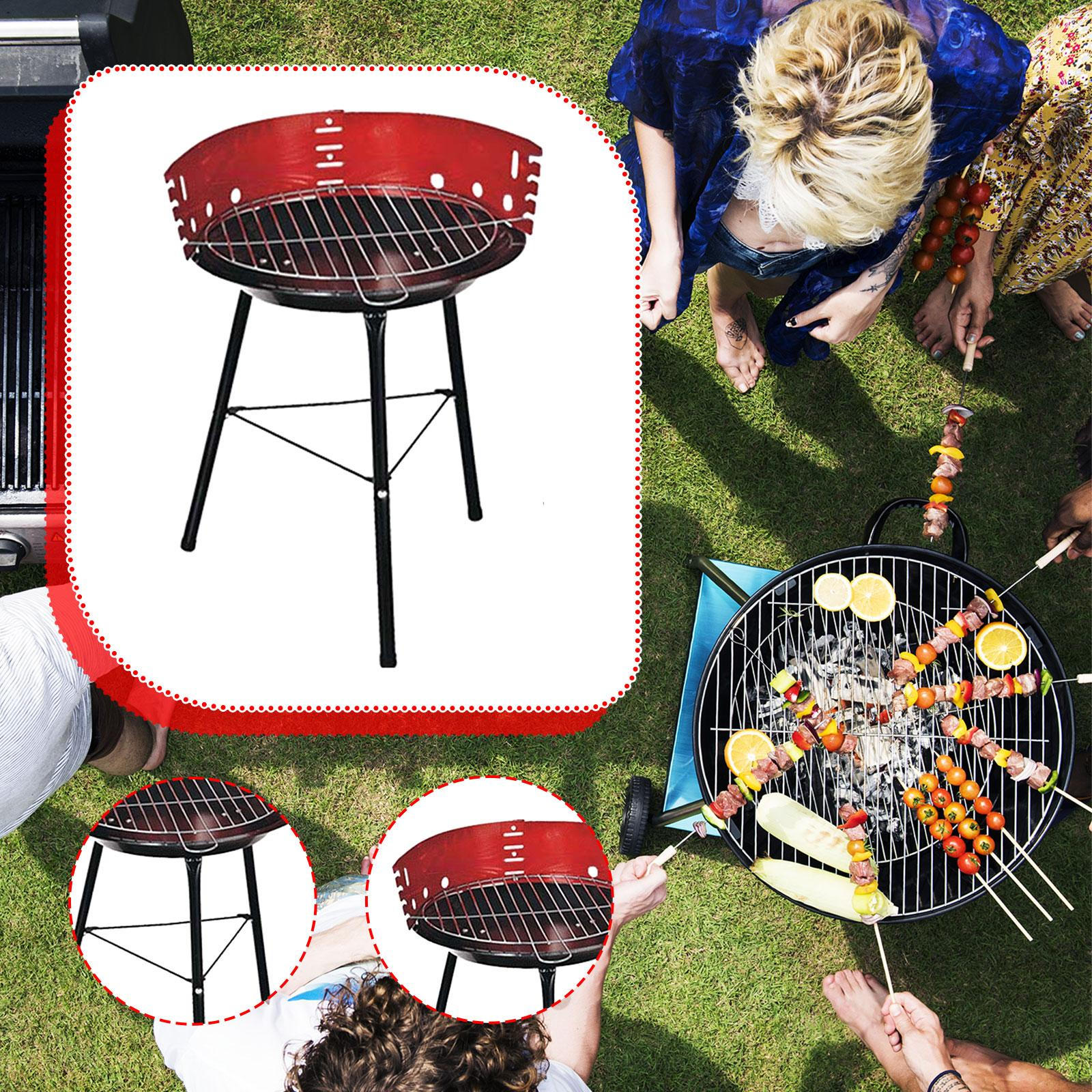 BBQ Grill Charcoal Stable Tripod Small Portable Multifunctional Round Cooker for Outside Home
BBQ Grill Charcoal Stable Tripod Small Portable Multifunctional Round Cooker for Outside Home