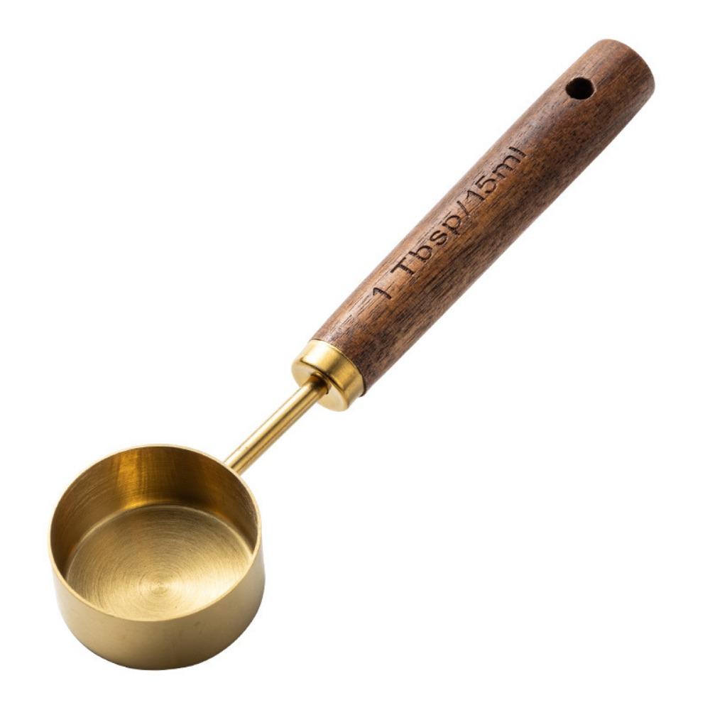 Stainless Steel 15ML Measuring Spoon Walnut Handle Versatile Coffee Powder Spoon Blending Coffee Bean Spoon Coffee Powder золотий
Stainless Steel 15ML Measuring Spoon Walnut Handle Versatile Coffee Powder Spoon Blending Coffee Bean Spoon Coffee Powder золотий