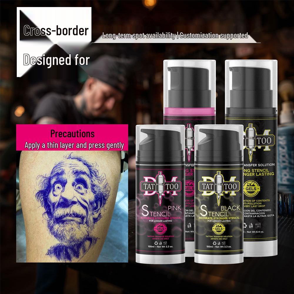 DM Non-Irritating Tattoo Transfer Gel - Clear Pattern Template Soap, 250ML Black Transfer Gel - 100ML
DM Non-Irritating Tattoo Transfer Gel - Clear Pattern Template Soap, 250ML Black Transfer Gel - 100ML