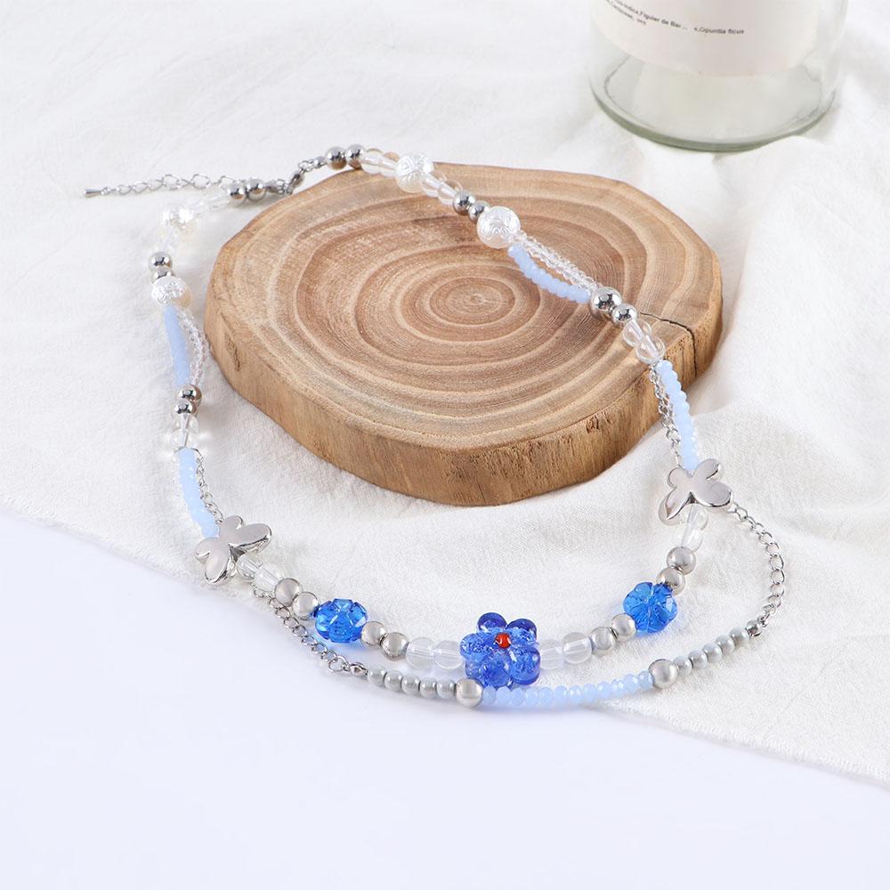 Elegant Chain Butterfly Beaded Pendant Flower Korean Clavicle Choker Neck Jewelry Women Necklace
Elegant Chain Butterfly Beaded Pendant Flower Korean Clavicle Choker Neck Jewelry Women Necklace