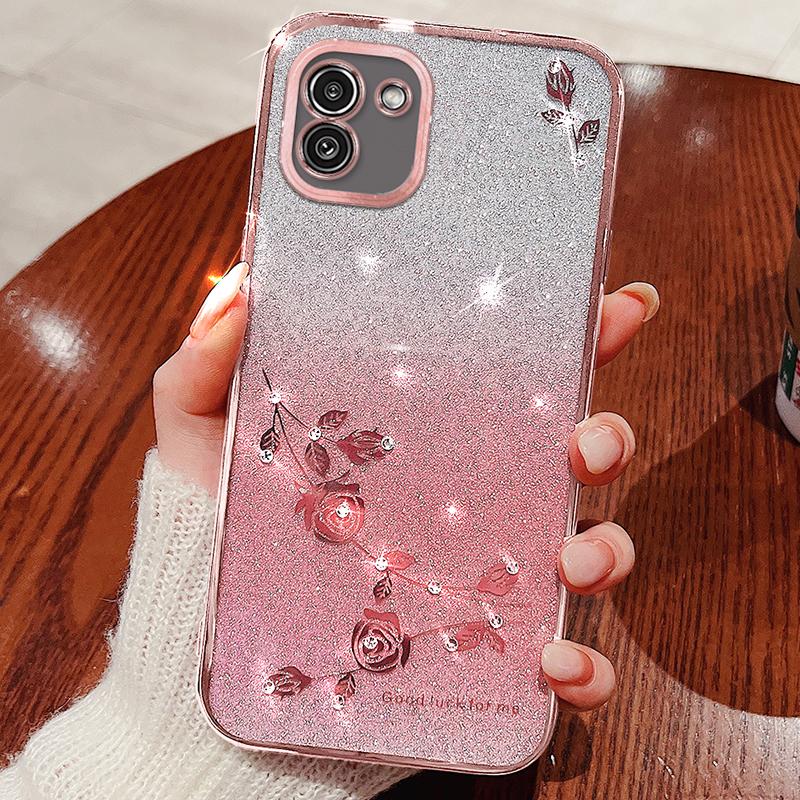 KADEM For Samsung Galaxy A03 (164.2 x 75.9 x 9.1mm) TPU Case Glitter Rhinestone Flower Phone Cover Rose Gold
KADEM For Samsung Galaxy A03 (164.2 x 75.9 x 9.1mm) TPU Case Glitter Rhinestone Flower Phone Cover Rose Gold