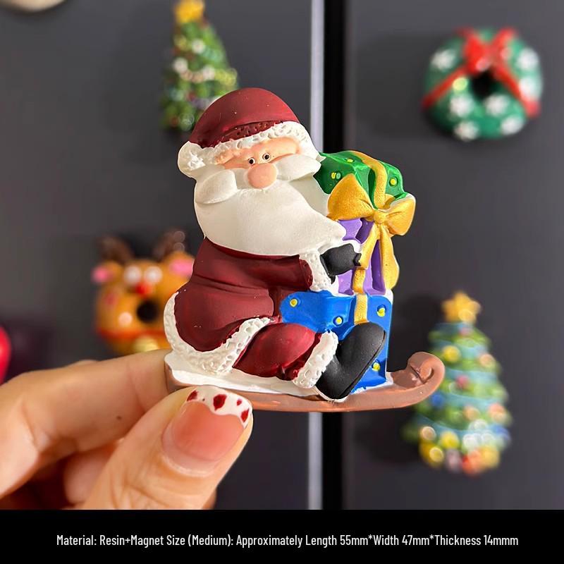 3D Creative Christmas Refrigerator Magnet: Snowman & Gingerbread Man Decorative Stickers Medium
3D Creative Christmas Refrigerator Magnet: Snowman & Gingerbread Man Decorative Stickers Medium