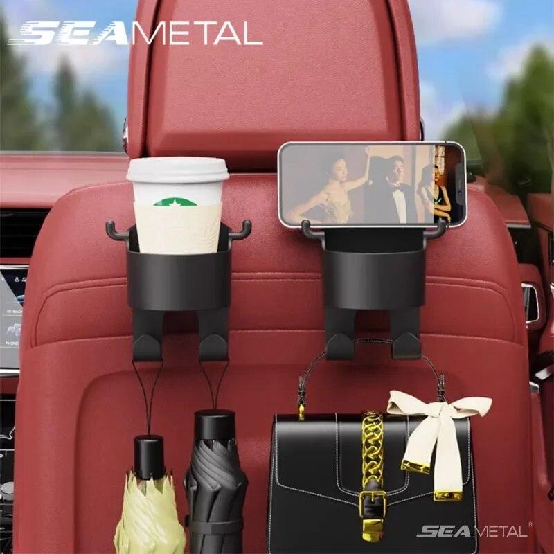 Подставка для напитков на спинку автомобильного сиденья SEAMETAL, подвесной подстаканник с крючком, универсальная автомобильная вешалка на задний ряд, устойчивый держатель для бутылок, подставка для телефона 
Подставка для напитков на спинку автомобильного сиденья SEAMETAL, подвесной подстаканник с крючком, универсальная автомобильная вешалка на задний ряд, устойчивый держатель для бутылок, подставка для телефона