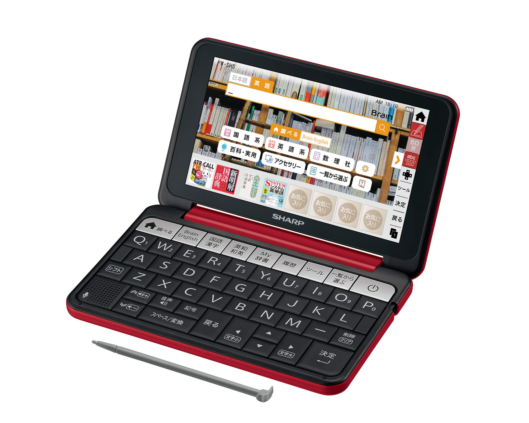 Sharp Color Electronic Dictionary Brain High School Model Red 2018 Spring Model PW-SH5-R
Sharp Color Electronic Dictionary Brain High School Model Red 2018 Spring Model PW-SH5-R