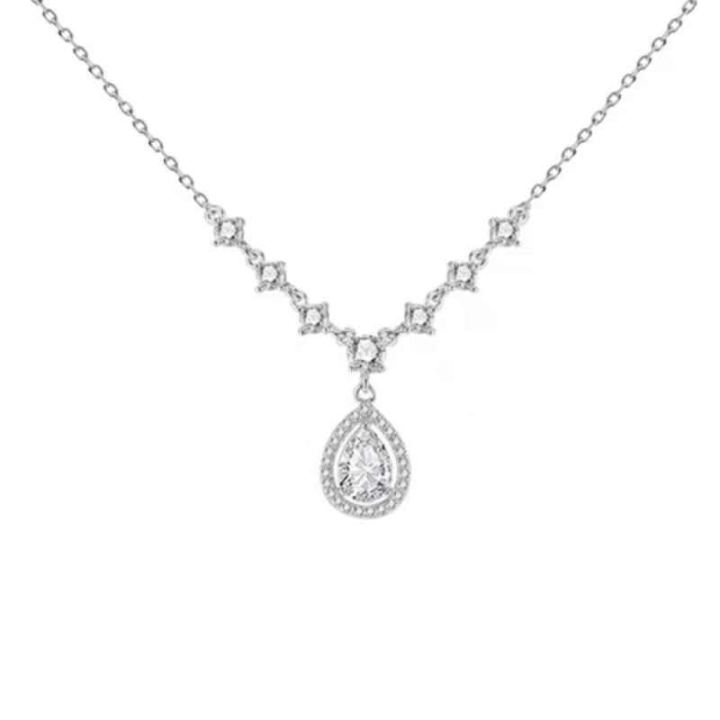 925 Silver Water Drop Zircon Necklace , Light Ins Style Fashion Jewelry for Women 925 silver белый
925 Silver Water Drop Zircon Necklace , Light Ins Style Fashion Jewelry for Women 925 silver белый