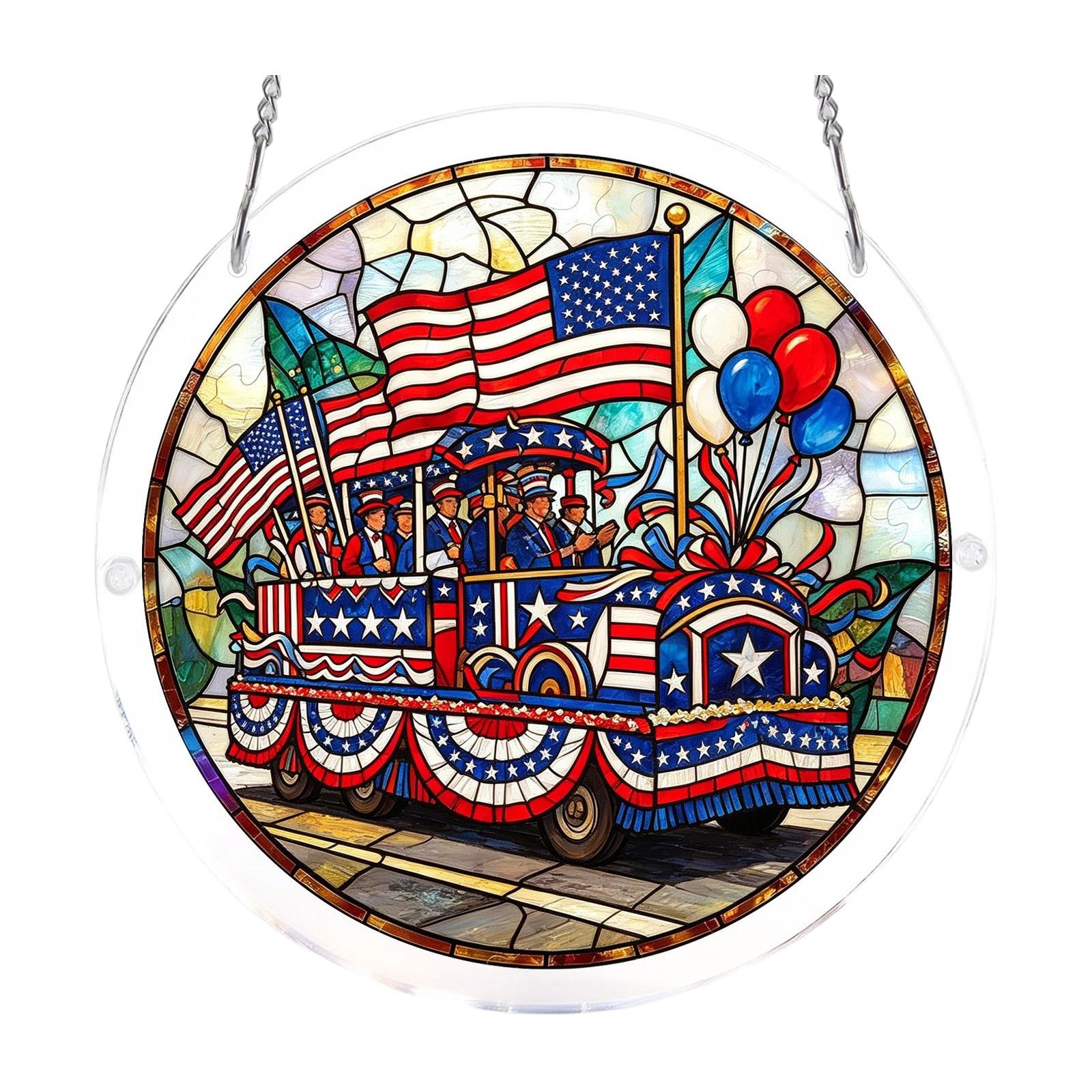 Round Acrylic Suncatcher Hanging Ornament Stained Glass Style Tree Pattern Sun Catcher Window Pendant Art Panel for Indoor Outdoor Decoration One Size
Round Acrylic Suncatcher Hanging Ornament Stained Glass Style Tree Pattern Sun Catcher Window Pendant Art Panel for Indoor Outdoor Decoration One Size