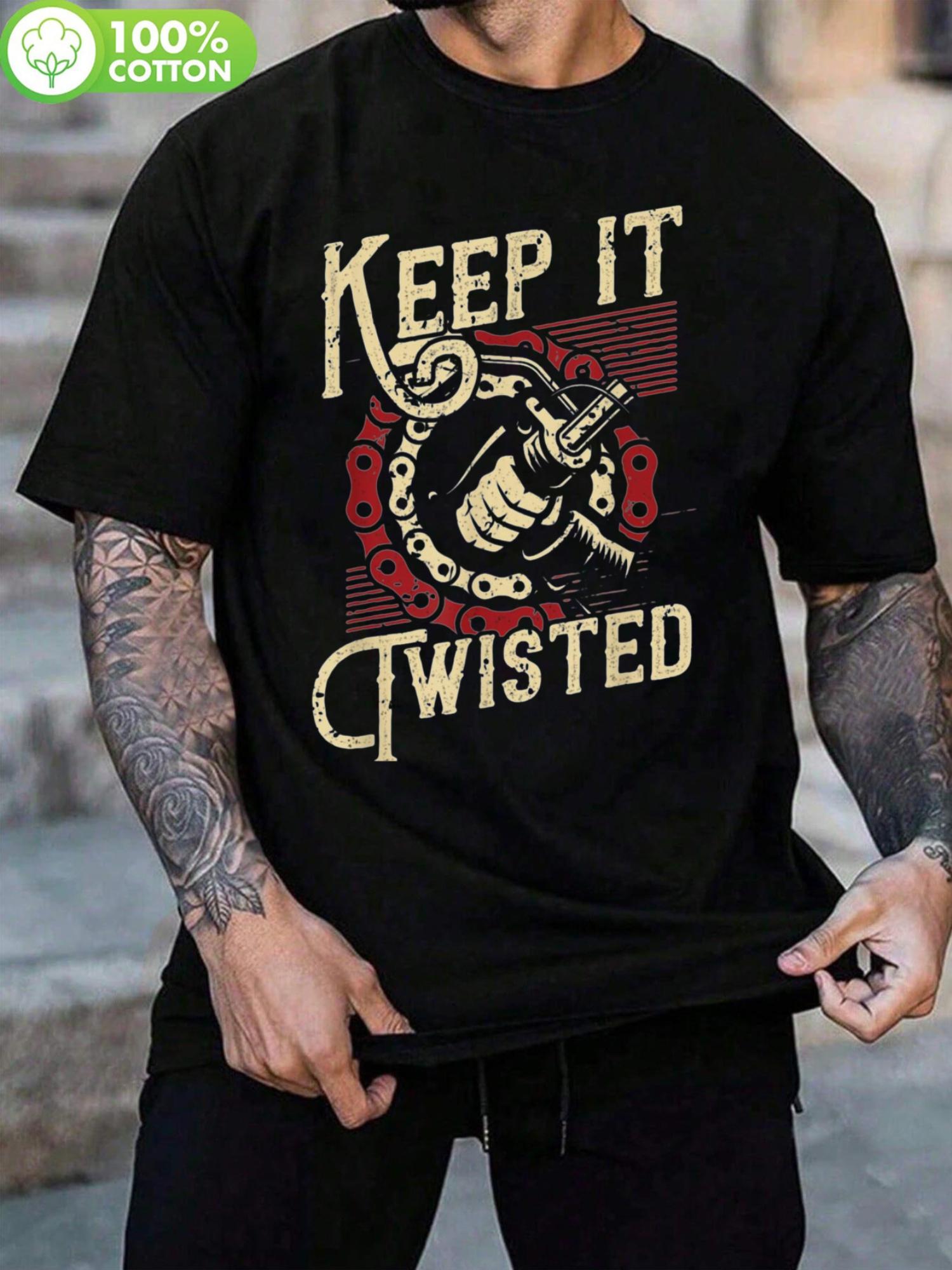 Keep It Twisted Vintage Motorcycle Graphic T-shirt - Cotton Crew Neck Tee for Men & Women XL
Keep It Twisted Vintage Motorcycle Graphic T-shirt - Cotton Crew Neck Tee for Men & Women XL
