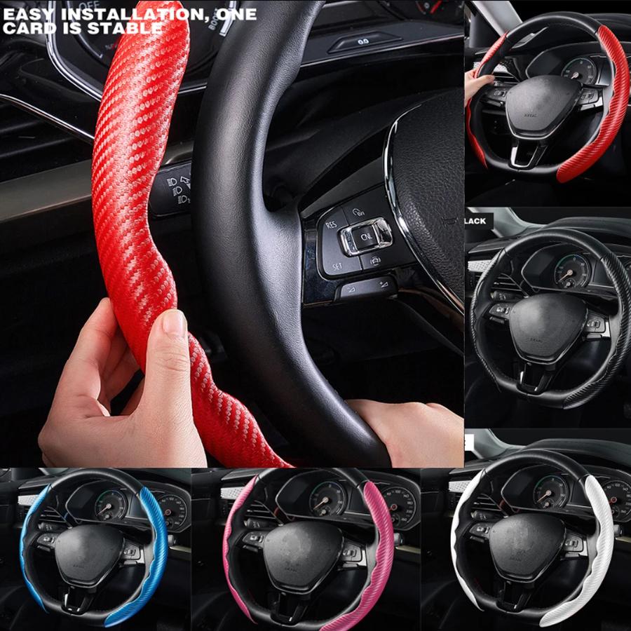 36cm Car Steering Wheel Cover Non-slip Carbon Fiber Ultra-thin Card Cover Summer Auto Handle Protective Cover Type D Universal
36cm Car Steering Wheel Cover Non-slip Carbon Fiber Ultra-thin Card Cover Summer Auto Handle Protective Cover Type D Universal