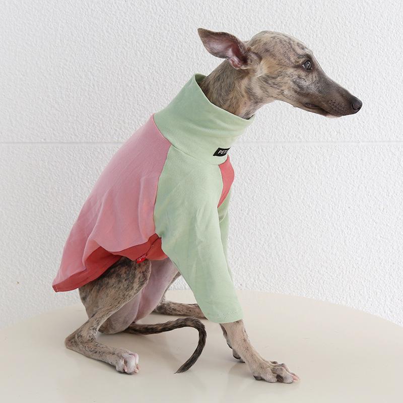 Pet Clothes Whippet Italian Greyhound Warm Dog Sweatshirt High Collar Block Stretchy Dog Coat for Slender Small Medium Dogs XS
Pet Clothes Whippet Italian Greyhound Warm Dog Sweatshirt High Collar Block Stretchy Dog Coat for Slender Small Medium Dogs XS