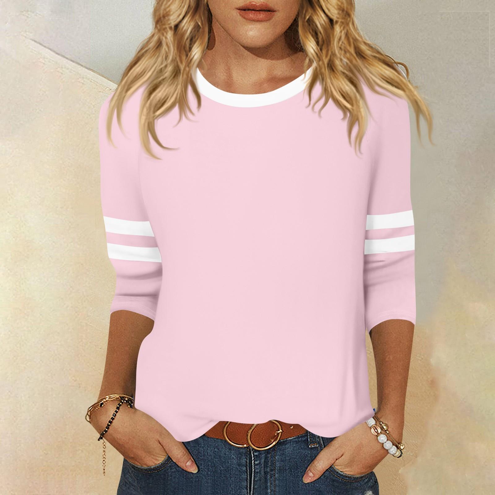 Women s T Shirt Tee 3/4 Sleeve Daily Weekend Fashion Basic Round Neck Regular Top XXL рожевий
Women s T Shirt Tee 3/4 Sleeve Daily Weekend Fashion Basic Round Neck Regular Top XXL рожевий