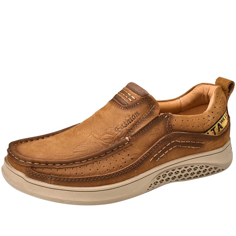 Fashion Handmade Men Shoes Genuine Leather Breathable Outdoor Men s Loafers High Quality Classic Retro Design Comfy Men s Shoes 38
Fashion Handmade Men Shoes Genuine Leather Breathable Outdoor Men s Loafers High Quality Classic Retro Design Comfy Men s Shoes 38