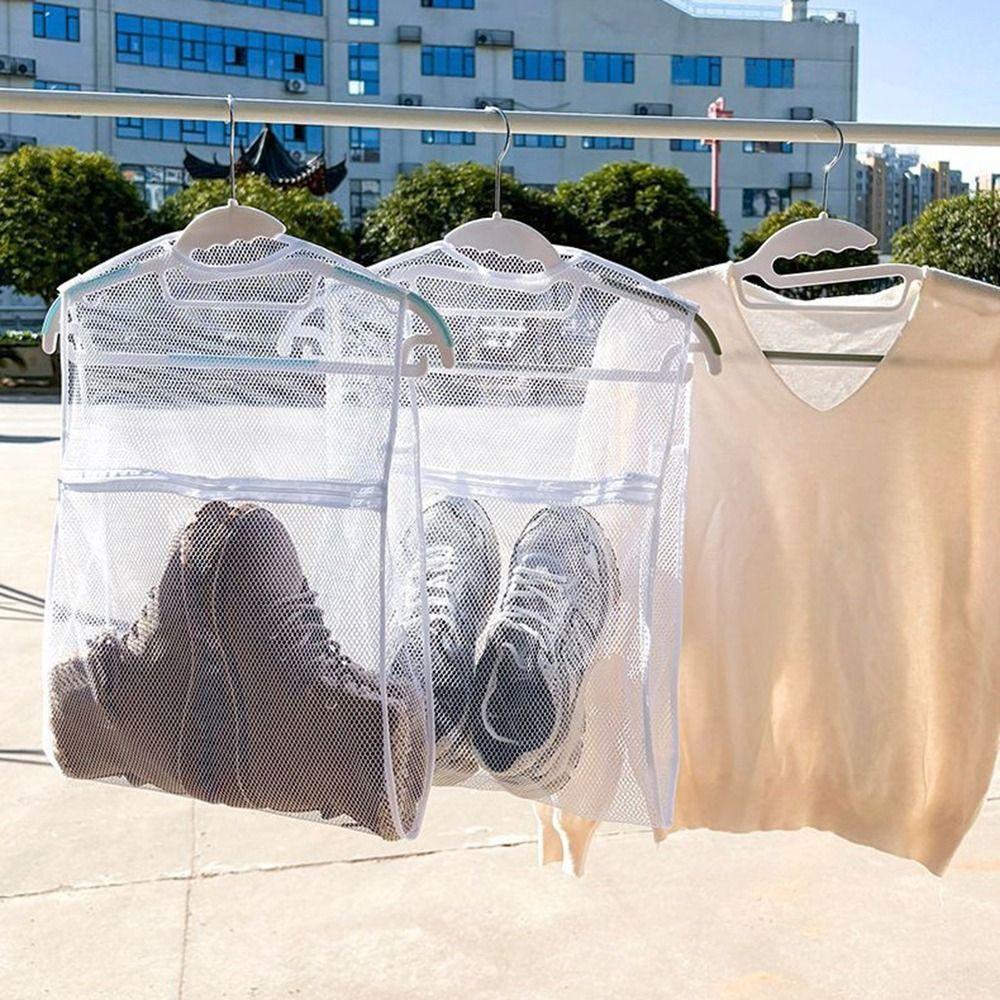 2Pcs Reusable Slippers Sneakers Drying Racks Windproof Mesh Laundry Bag Shoe Drying Net Balcony 2Pcs
2Pcs Reusable Slippers Sneakers Drying Racks Windproof Mesh Laundry Bag Shoe Drying Net Balcony 2Pcs