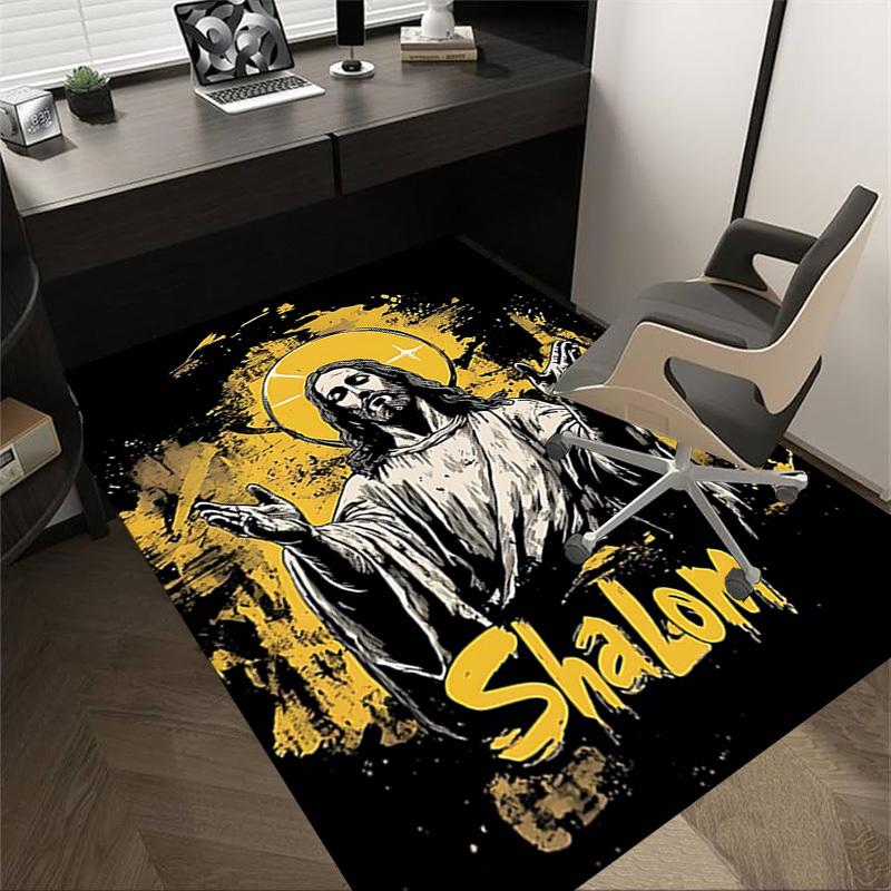 1PC Jesus Shalom Non-Slip Floor carpet, suitable for Office, bedroomand playrooms. It can also be used as a sofa footrest cover-T52 60cm by 90cm
1PC Jesus Shalom Non-Slip Floor carpet, suitable for Office, bedroomand playrooms. It can also be used as a sofa footrest cover-T52 60cm by 90cm