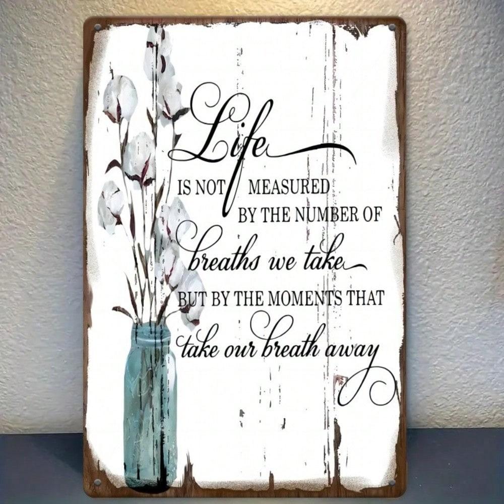 Vintage Metal Wall Sign with Rustic Tin Art Farmhouse Decor for Home Kitchen Bar Cafe 20x30cm(7.8x11.8inch)
Vintage Metal Wall Sign with Rustic Tin Art Farmhouse Decor for Home Kitchen Bar Cafe 20x30cm(7.8x11.8inch)