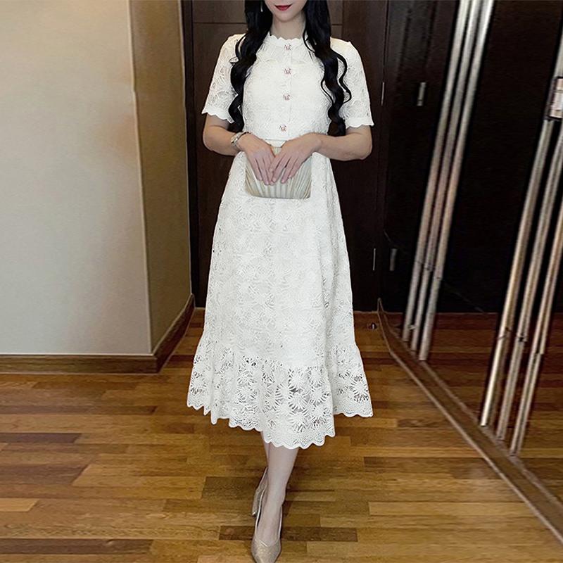 ZANZEA Women Elegant Lace Patchwork Summer Casual Short Sleeve Dress білий
ZANZEA Women Elegant Lace Patchwork Summer Casual Short Sleeve Dress білий