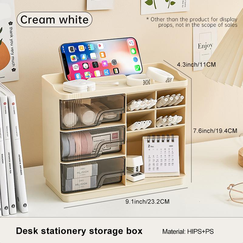 UFORU Multi-layer Drawer Type Desktop storage box , Office Large Capacity Cream Wind Stationery organizer 2PCS/3PCS
UFORU Multi-layer Drawer Type Desktop storage box , Office Large Capacity Cream Wind Stationery organizer 2PCS/3PCS