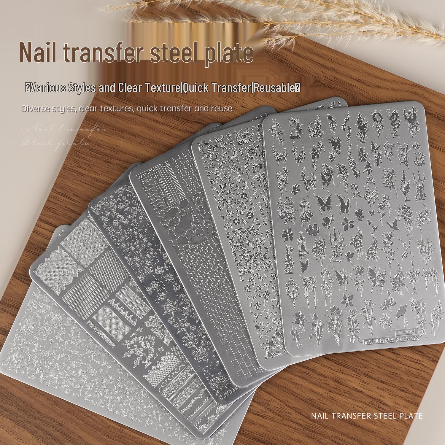 Пластина для стемпинга Goya Nail Art: Кружево, Бабочка, Цветочные мотивы с силиконовым штампом
Пластина для стемпинга Goya Nail Art: Кружево, Бабочка, Цветочные мотивы с силиконовым штампом