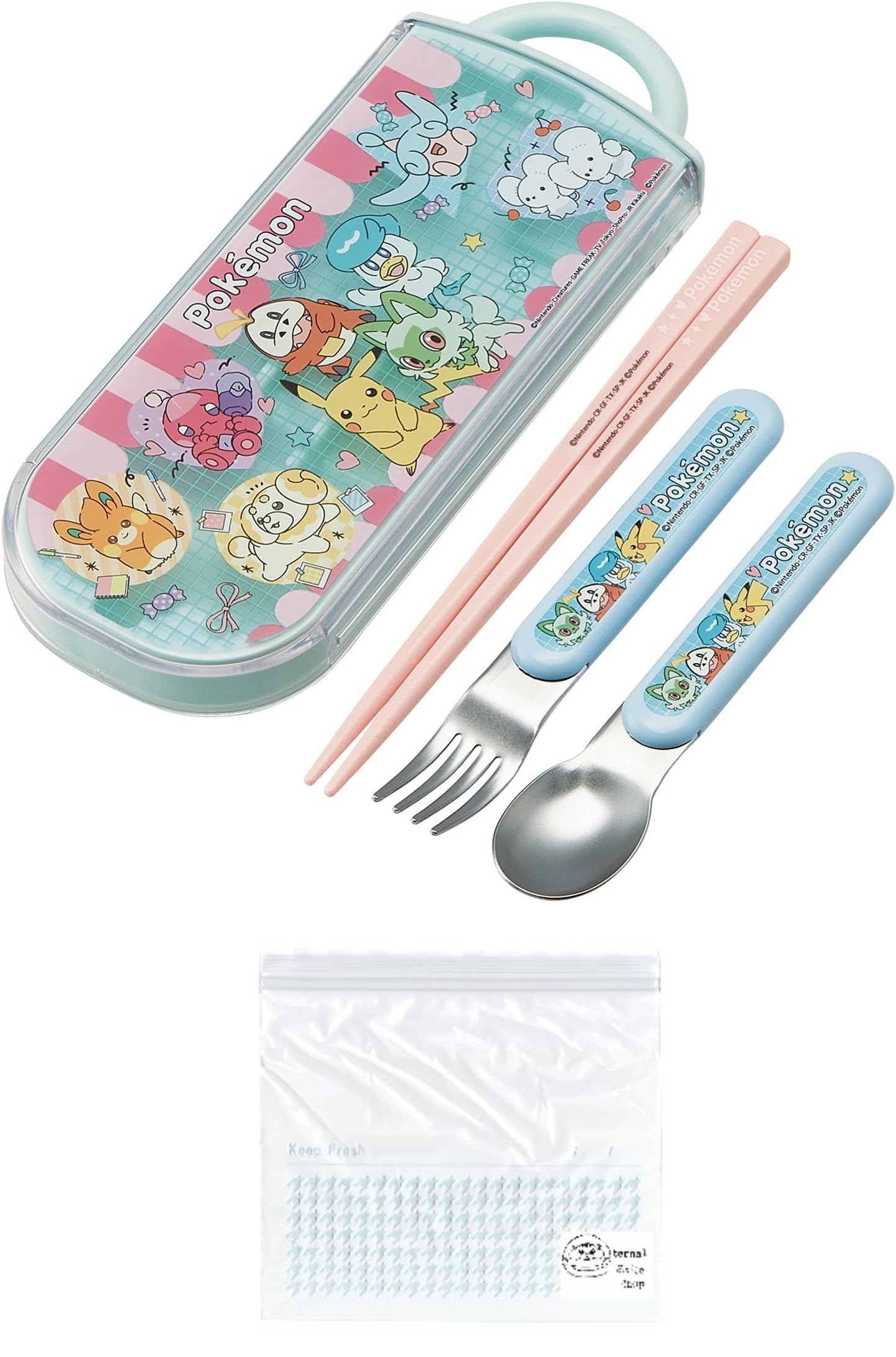 Trio 13cm and 13cm Bento Chopstick Case with Made in Dishwasher Popping Up Set Freezer Pokémon Set 16.5cm Chopsticks, Spoon, Fork. Slide-Out
Trio 13cm and 13cm Bento Chopstick Case with Made in Dishwasher Popping Up Set Freezer Pokémon Set 16.5cm Chopsticks, Spoon, Fork. Slide-Out