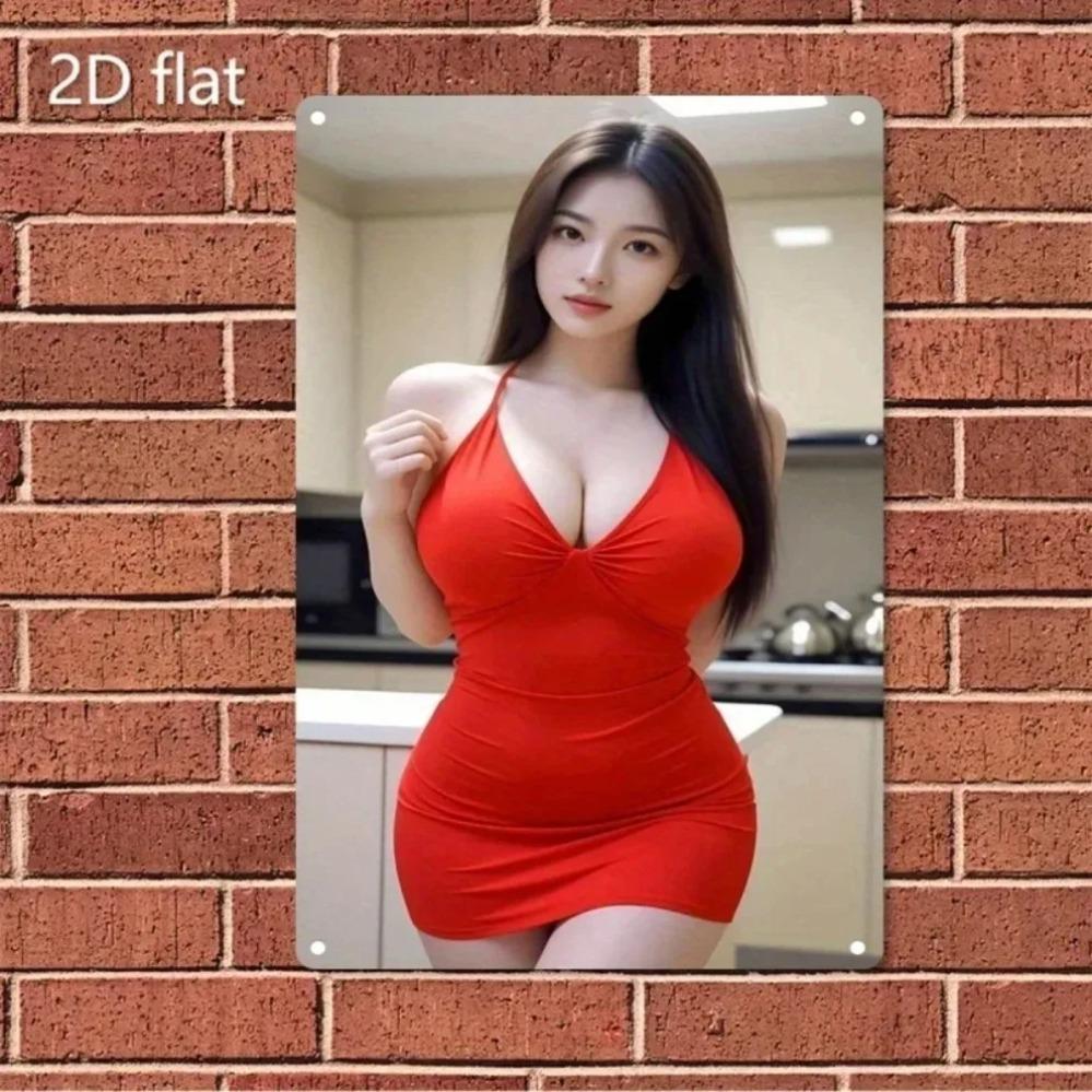 Wall Art Metal Poster Red Dress Woman Decor for Bar Cafe Home Christmas Gift 20x30cm
Wall Art Metal Poster Red Dress Woman Decor for Bar Cafe Home Christmas Gift 20x30cm