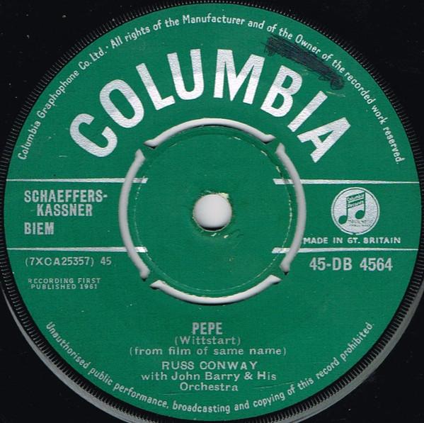7-дюймовая пластинка RUSS CONWAY, JOHN BARRY & HIS ORCHE - Pepe 45DB4564 Columbia 1961 UK Jazz б/у
7-дюймовая пластинка RUSS CONWAY, JOHN BARRY & HIS ORCHE - Pepe 45DB4564 Columbia 1961 UK Jazz б/у